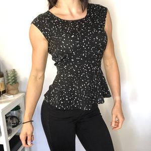 LE CHATEAU peplum top